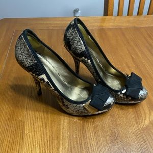 Guess snakeskin heels